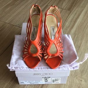 Jimmy Choo Leather caged sandals